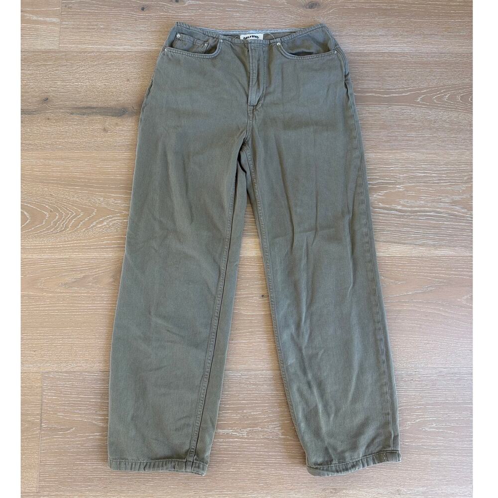 GRLFRND Pants Wide Leg Size 25 Green